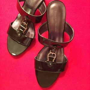 Etienne Aigner Black Sandals, 9